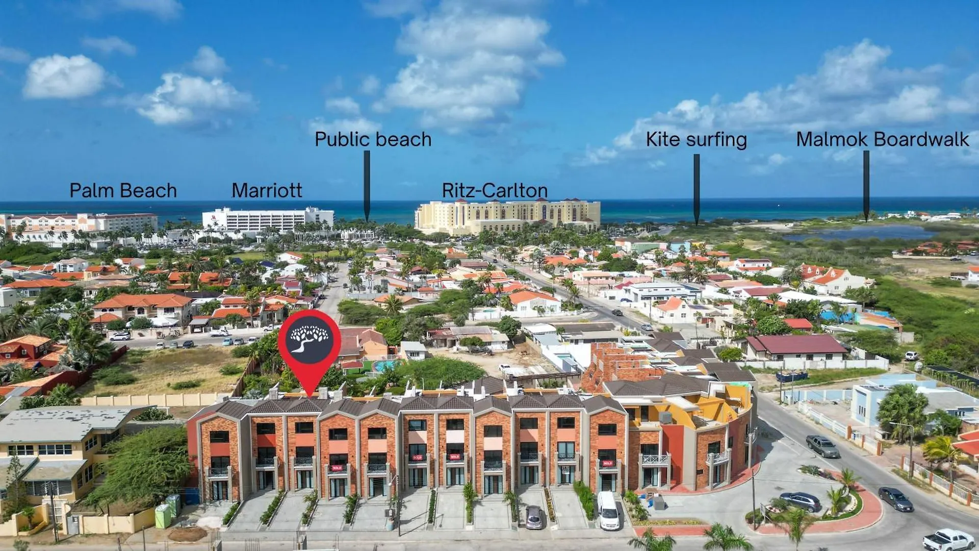 Apartment Bocobay Porta Al Sole - Luxury Condos 5 Min Walk To Ritz And Palm Beach Aruba